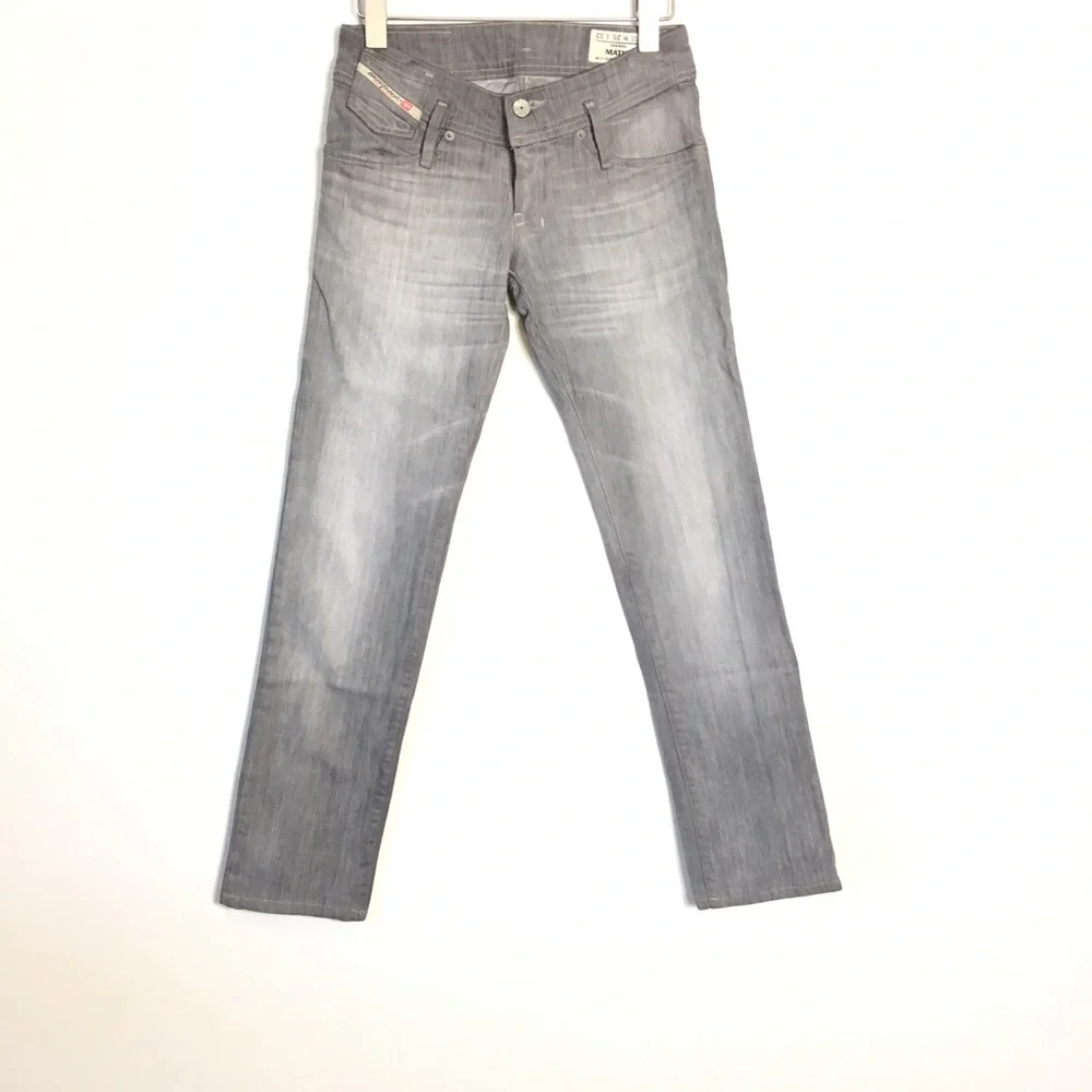 Diesel Industry Gray Pant Jeans Metallic W 25 L 32